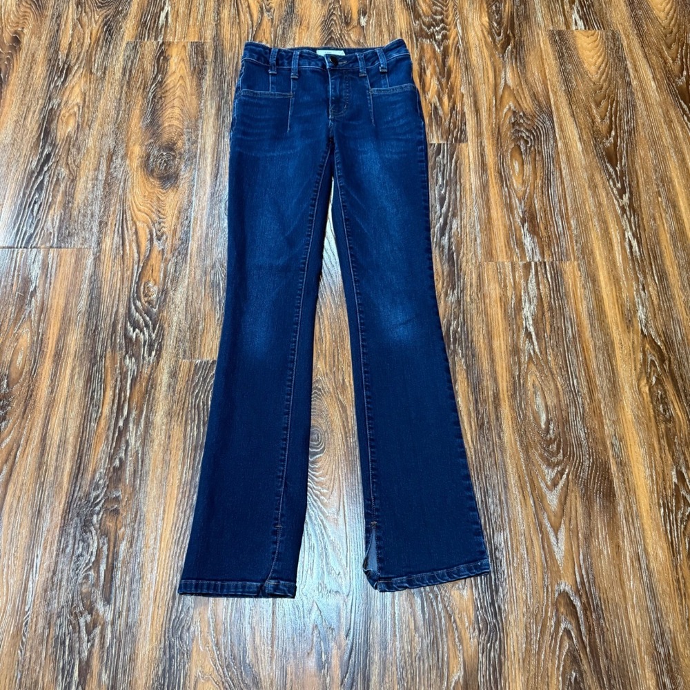 Maurices M Jeans Everflex Slim Boot Mid Rise Dark Wash Blue‎ Denim Size 0 24X31